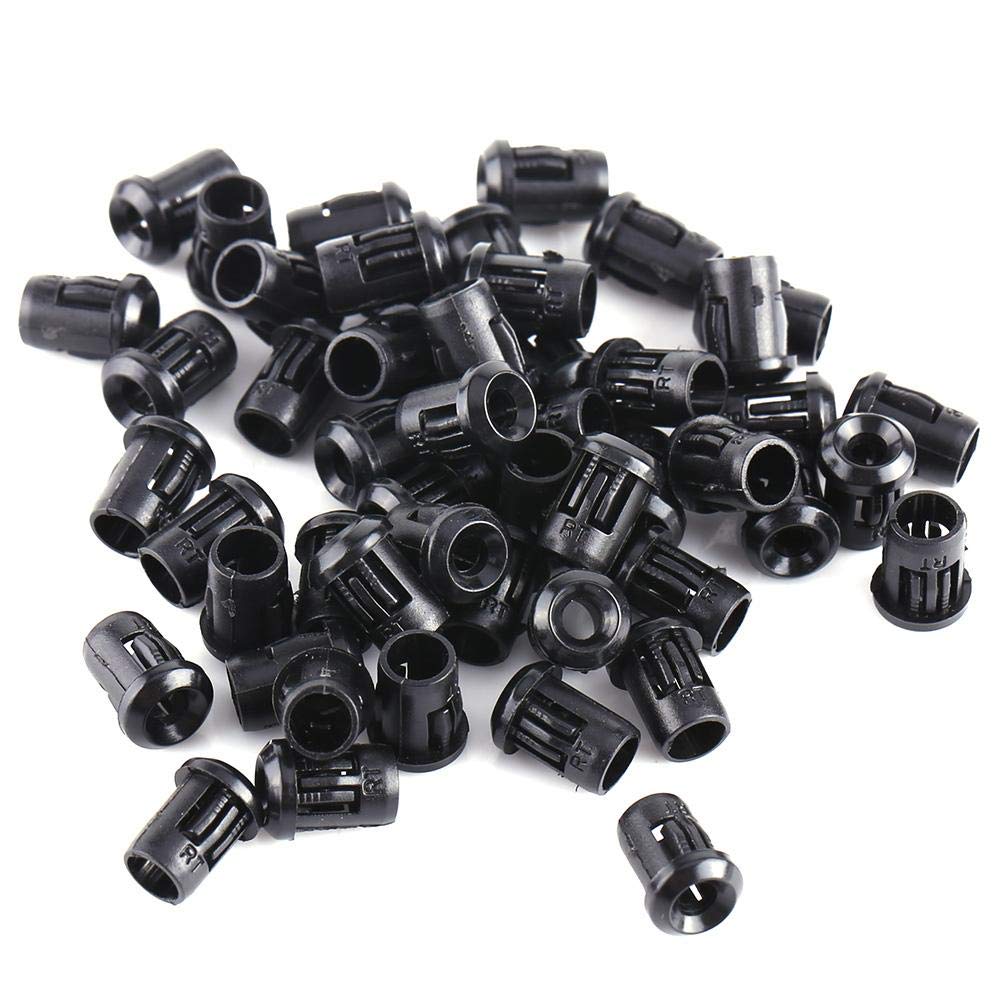 50Pcs LED Lamp Socket Diode Holder Shell Clip Bezel Mount, Plastic LED Holders Panel Display (3mm)