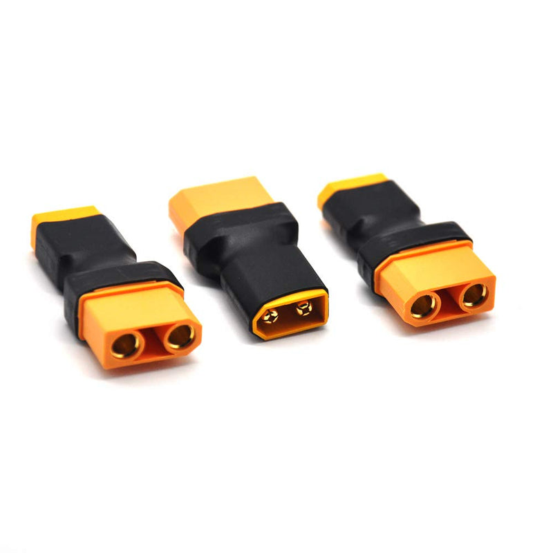 [Australia - AusPower] - Padarsey 3pcs Male XT60 to Female XT90 Connector Adapter XT-90 XT-60 for RC Battery(Pack of 3) 3 pack XT90 Female to XT60 Male 