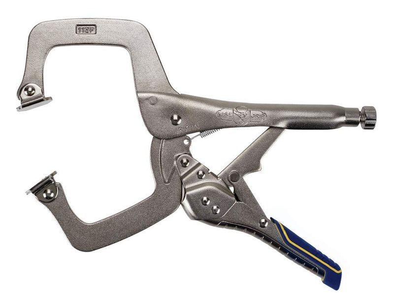 IRWIN VISE-GRIP Welding Pliers, Fast Release, C-Clamp with Swivel Pads, 11-Inch (IRHT82586) 11" Pliers w/ Swivel Pads (New)
