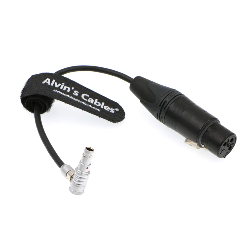 [Australia - AusPower] - Alvin's Cables Audio Cable Right Angle 00 5 Pin Male to XLR 3 Pin Female for Z CAM E2 Camera right angle 5 pin 15cm 