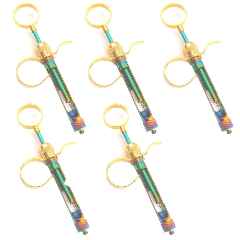 [Australia - AusPower] - OdontoMed2011® Multi Color Rainbow Anesthetic Dental Syringe 1.8 ml 2 Rings Multi & Gold Plated Dental Instruments Multi Color Rainbow ODM 