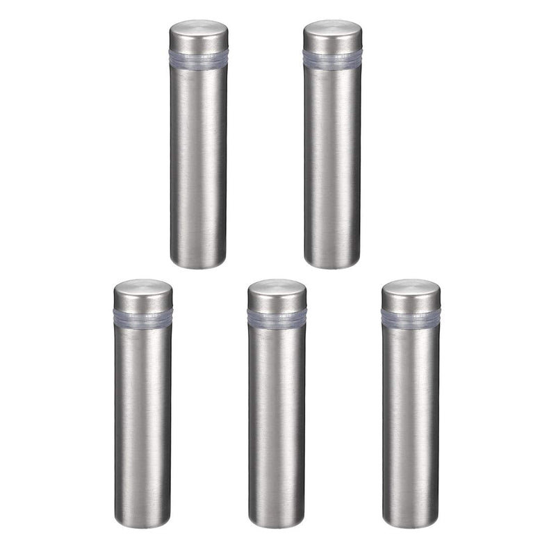 [Australia - AusPower] - uxcell 1/2 Dia x 2"(12x50mm) Standoff Screws Wall Mount Sign Holders Acrylic Glass Nails 5pcs 12mmx50mm 