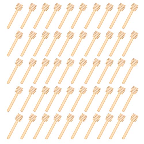 150 PCS Wooden Honey Dipper Sticks, 3In Honey Sticks Mini Honeycomb Sticks