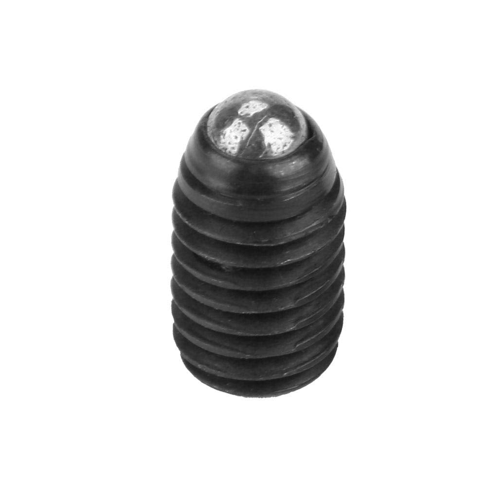 Hilitand 10pcs M5 Screw Thread Ball Plunger Hex Socket Spring Plunger Carbon Steel Ball Spring Plungers Set (M5x8) M5x8