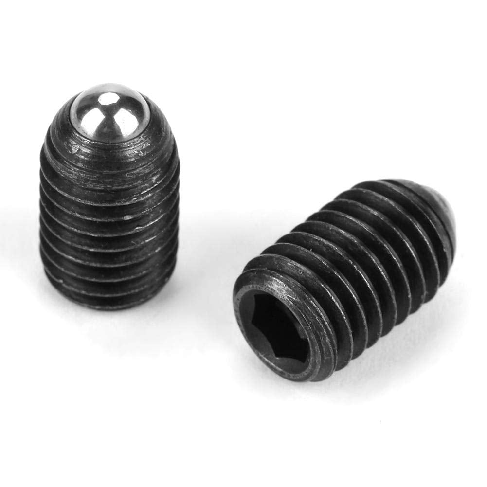 10pcs M10 Screw Thread Hex Socket Ball Spring Plungers Set Carbon Steel Ball Plunger (M10x20) M10x20