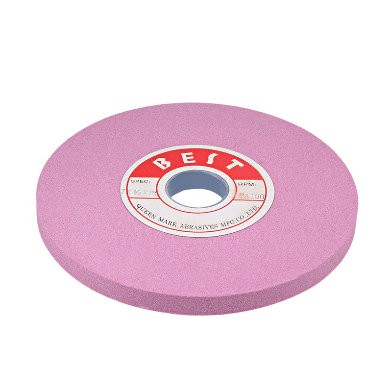 [Australia - AusPower] - uxcell 7-Inch Bench Grinding Wheels Pink Aluminum Oxide PA 100 Grit for Surface Grinding 