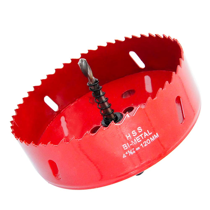 [Australia - AusPower] - 120mm Hole Saw, LAIWEI Hole Cutter, Drilling Tool for Drilling Wood,Aluminum Profile,PVC and Other Materials,Round Knife (4-3/4"(120mm)) 4-3/4"(120mm) 