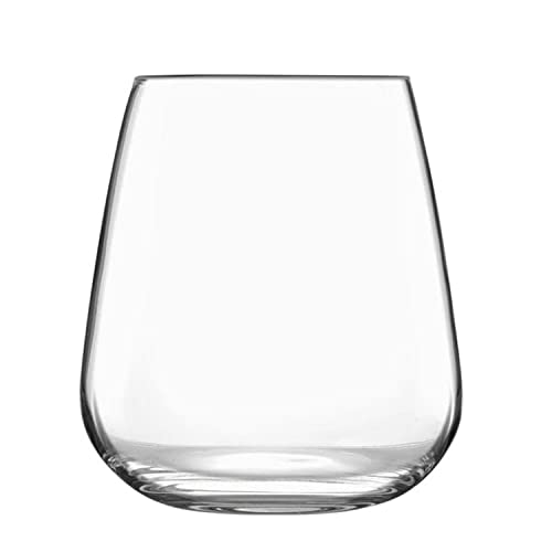 Luigi Bormioli Talismano 15.25 oz Glass, Set of4 Double Old Fashion Drinkware, 450ml, Clear (12766/02)