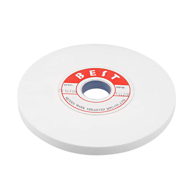 [Australia - AusPower] - uxcell 7-Inch Bench Grinding Wheels White Aluminum Oxide WA 120 Grit for Surface Grinding 