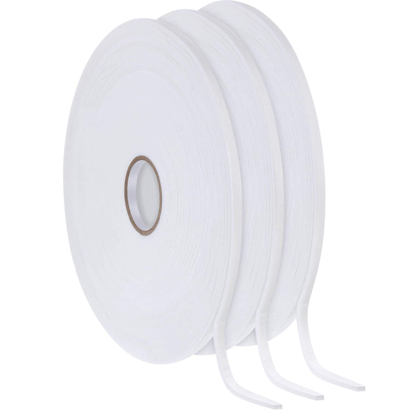 [Australia - AusPower] - 3 Rolls Double Sided Foam Tape PE Foam Adhesive Tape Sponge Soft Mounting Adhesive (1/4 Inch Wide by 32. 8 Feet Long Each Roll)(1/4 Inch Wide by 32.8 Feet Long Each Roll) 1/ 4 Inch Wide by 32.8 Feet Long Each Roll 