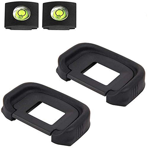 [Australia - AusPower] - EG Eyepiece Eyecup Viewfinder Eye Cup for Canon EOS 5D Mark III 5D Mark IV /7D 7D Mark II /1Dx Mark II 1Ds Mark III 1D Mark IV 1D Mark III / 5DS R 5DS Camera (2-Pack), ULBTER Eyecup Hot Shoe Cover 