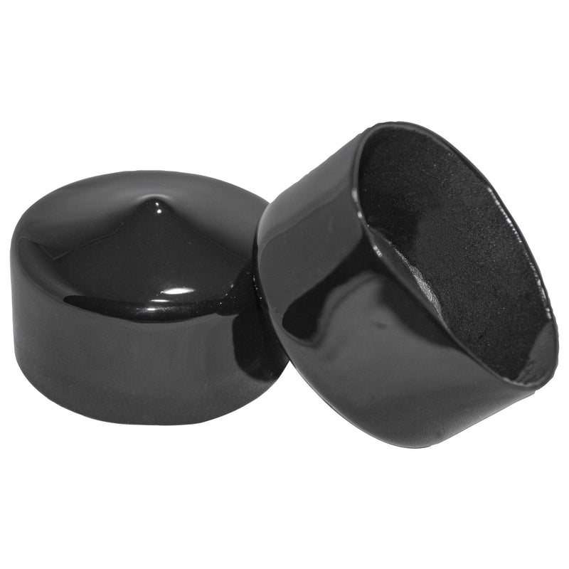 [Australia - AusPower] - Made in USA 2" Inch (50mm) Round Rubber Plugs for Holes (4 Pack), Flexible Black Rubber End Caps, Hardware Plugs, Metal Tubing Post Rubber Cover Protective End Caps for Furniture 4 2" 
