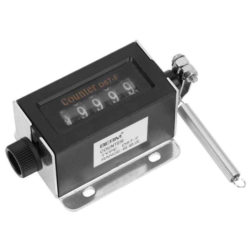 [Australia - AusPower] - 5 Digit Mechanical Counter, 0-99999 Resettable Manual Hand Pull Stroke Tally Counter, Professional Mechanical Arithmometer Counter for Textiles Machinery Winding Hill 