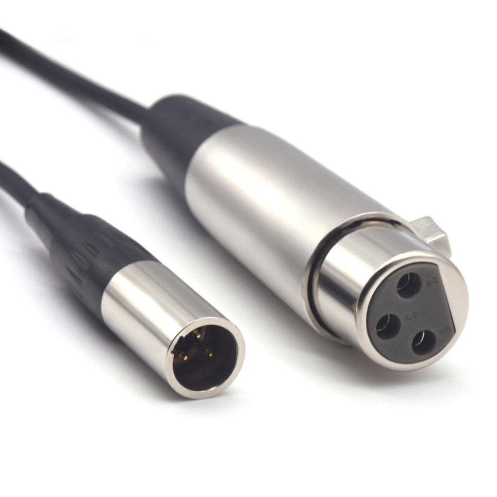 [Australia - AusPower] - SiYear Mini -XLR Male to XLR Female Plug Microphone Cable for Blackmagic Pocket 4K Camera Video Assist 4K, Mini XLR 3 Pin Pro Lapel Audio Cable (5FT/1.5M) mini xlr M-1.5M 