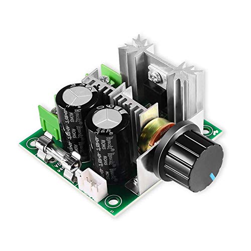 ARCELI 12V-40V 10A PWM DC Motor Speed Controller with High Torque and Low Radiation Frequency with Rotary Knob High Efficiency, Variable Speed Regulator
