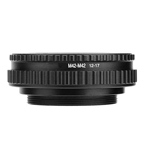 Adjustable Focusing Helicoid Adapter, M42 to M42 Focusing Helicoid Lens Mount Adapter Macro Tube Accessory (12mm-17mm)
