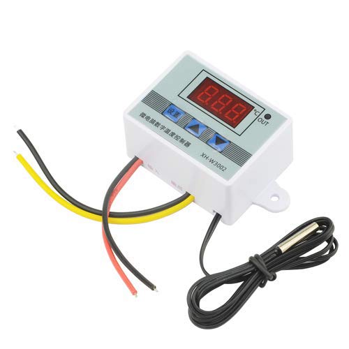 [Australia - AusPower] - XINGYHENG XH-W3002 DC 12V 10A Microcomputer Digital Temperature Controller Digital Display Thermostat Control Switch and NTC 10K Thermistor Sensors Digital Temperature Probe (12V 120W) 