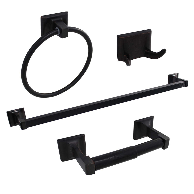 Formosa Design Hardware 4-Piece Bathroom Hardware Kit (Dark Bronze) Dark Bronze