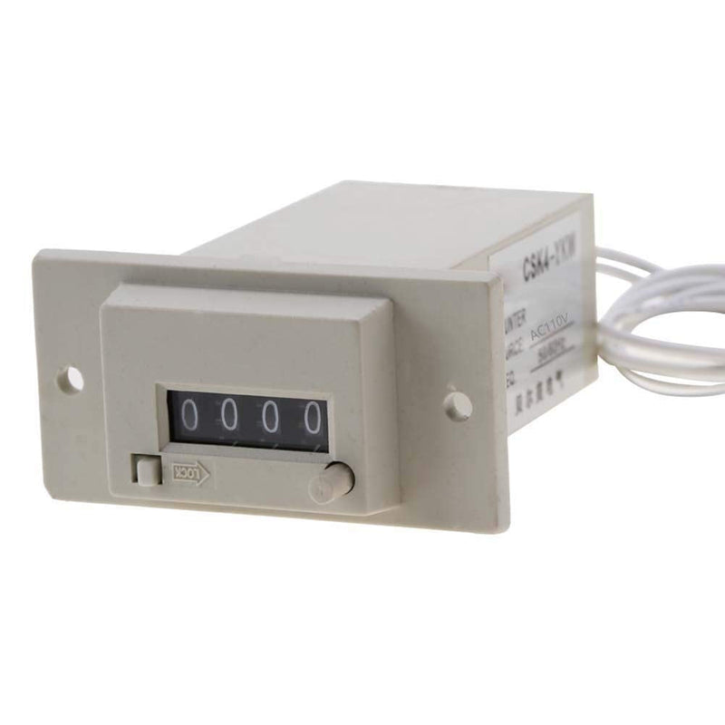 [Australia - AusPower] - CSK4-YKW 4 Digit Electromagnetic Counter pulse count AC110V / AC220V / DC24V(AC 110V) AC 110V 