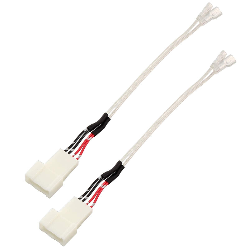 [Australia - AusPower] - RED WOLF Car Front Dash Tweeter Speaker Wiring Harness for 2008-2022 Toyota RAV4 Camry 4Runner Highlander Scion, 2010-2019 Subaru Forester Factory Speaker Replacement Adapter Connector Non JBL System 2PCS 