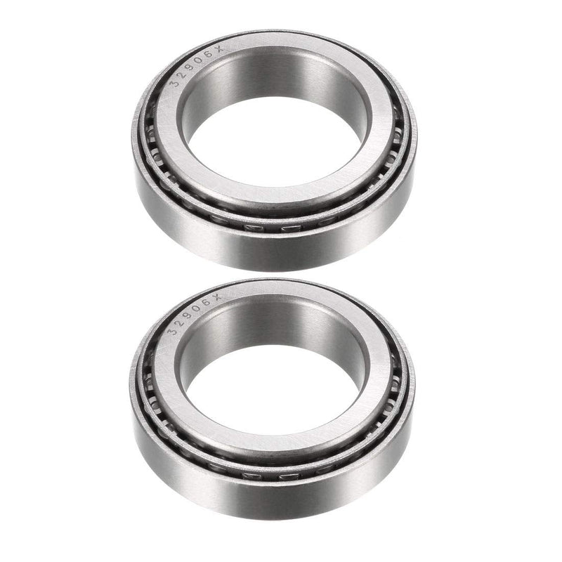 [Australia - AusPower] - uxcell 32906X Tapered Roller Bearing Cone and Cup Set 30mm Bore 47mm O.D. 12mm Width 2pcs 30x47x12mm 2 