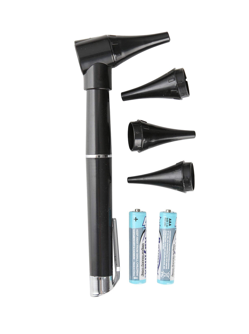[Australia - AusPower] - Primacare Diagnostic Otoscope with LED for Doctors | Pocket Ear Canal Checker for Kids, Adults & Pets | Compact Medical Ear Examination Scope | 3 Specula Sizes 