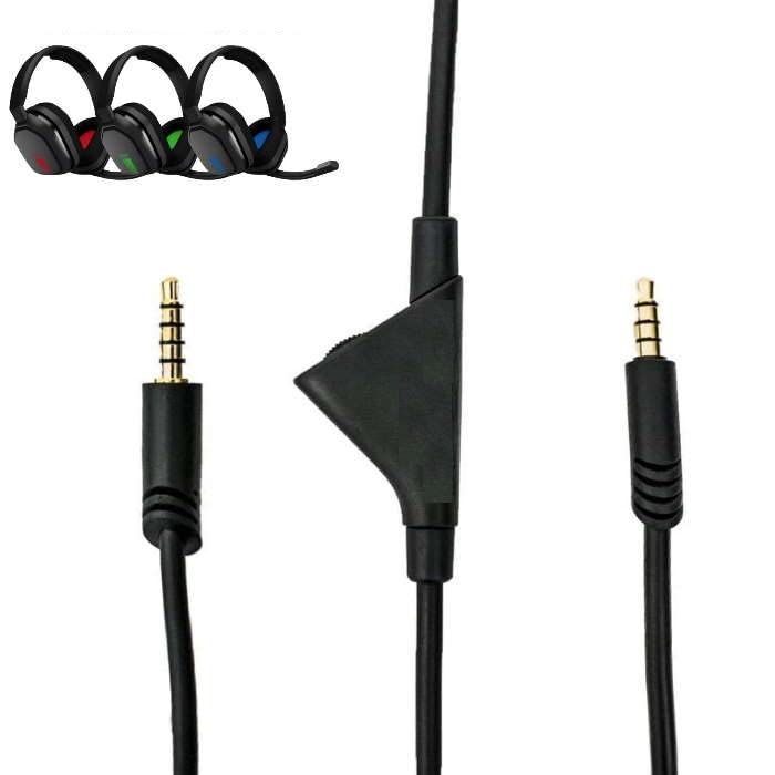 [Australia - AusPower] - Replacement 2.0M Volume Control Audio Aux Cable Cord Wire Designed for Astro A10 Headsets, Compatible with PC with 3.5mm Combo Jack, Xbox One Series X/S, PS4, & PS5 Controllers, Also for A40 
