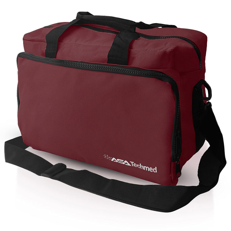 [Australia - AusPower] - ASA TECHMED Nurse Bag for Medical Equipment, Nurse Accessories Bag Ideal for Doctors, Nurses, Home Health Aids, Medical Students (Burgundy) 