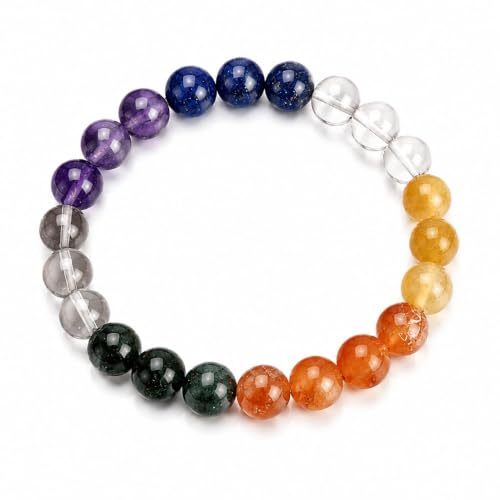 Amethyst Quartz Bloodstone Lapis Yellow Aventurine Carnelian Beaded Bracelet Crystal Healing Fashion Jewelry Gift Accessory