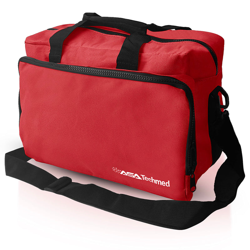 [Australia - AusPower] - ASA TECHMED Nurse Bag for Medical Equipment, Nurse Accessories Bag Ideal for Doctors, Nurses, Home Health Aids, Medical Students (Red) 