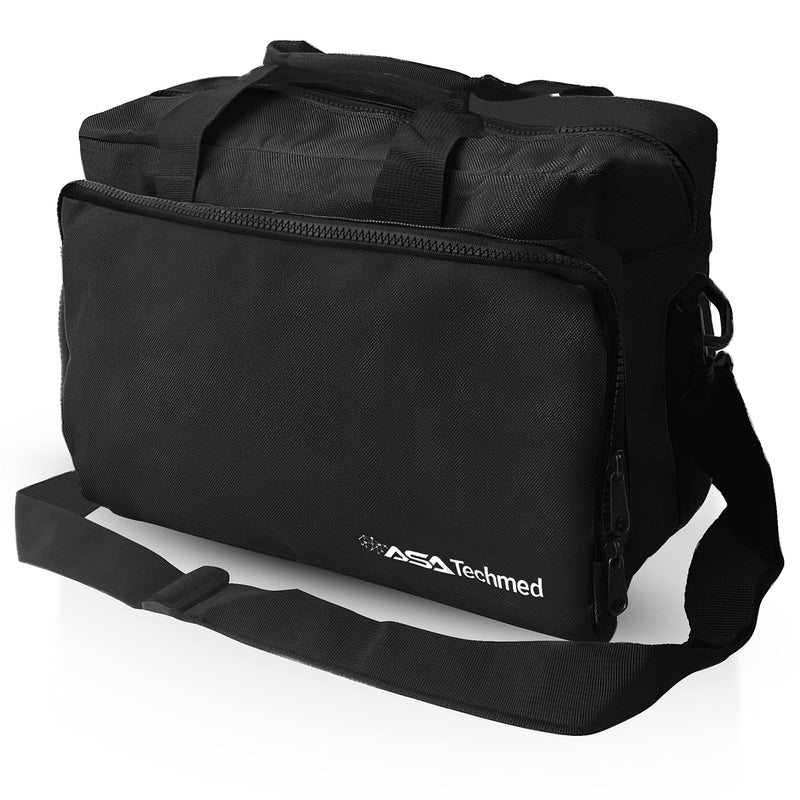 [Australia - AusPower] - ASA TECHMED Nurse Bag for Medical Equipment, Nurse Accessories Bag Ideal for Doctors, Nurses, Home Health Aids, Medical Students (Black) 