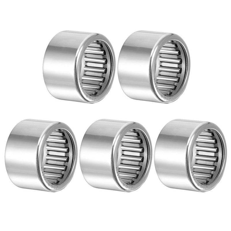 [Australia - AusPower] - uxcell SCE108 Needle Roller Bearings, Drawn Cup Open End, 5/8-inch Bore 13/16-inch OD 1/2-inch Width 12000N Static Load 8100N Dynamic Load 5pcs 5/8x13/16x1/2" 