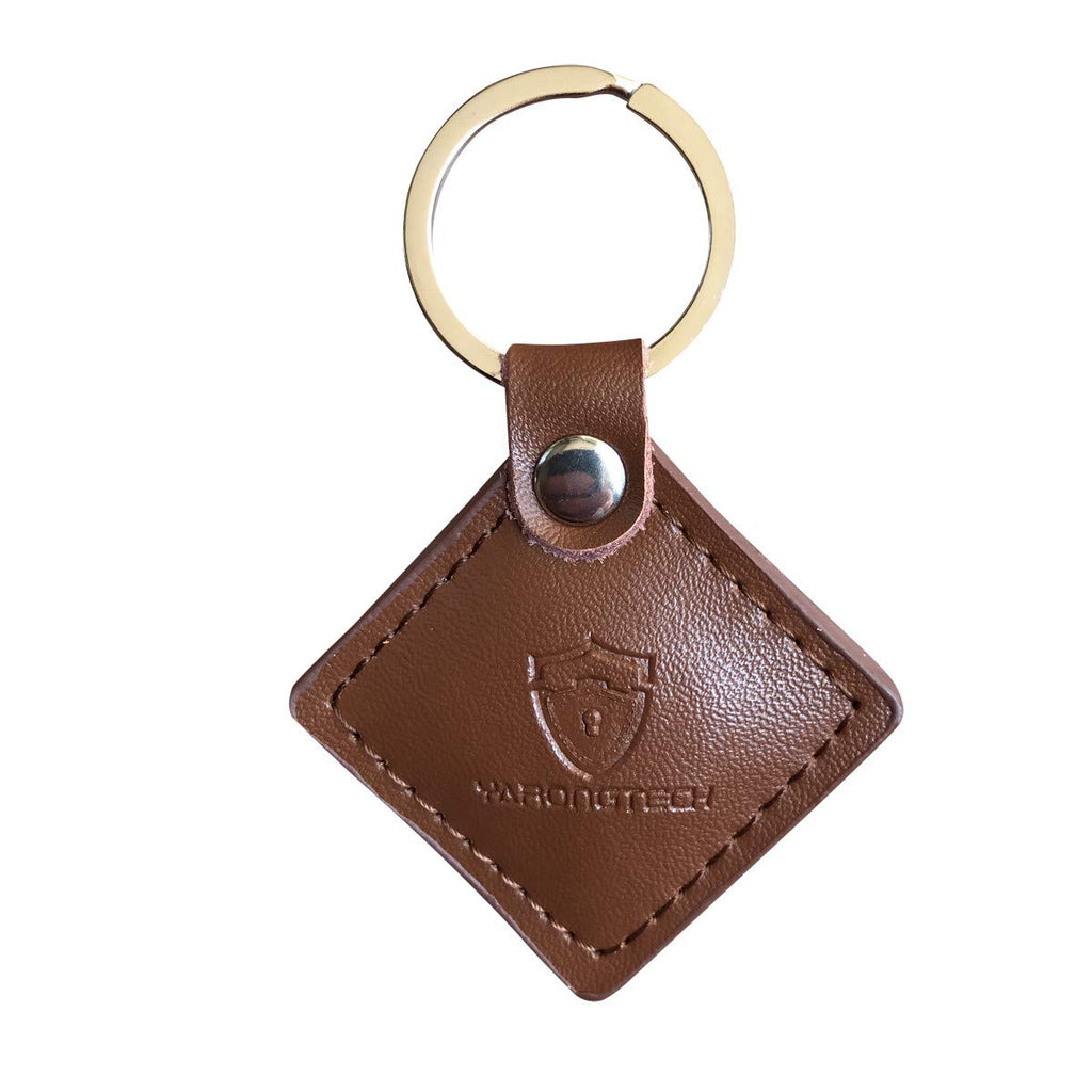 125khz RFID rewritable writable T5577 Brown Leather Key Fob (2) 2