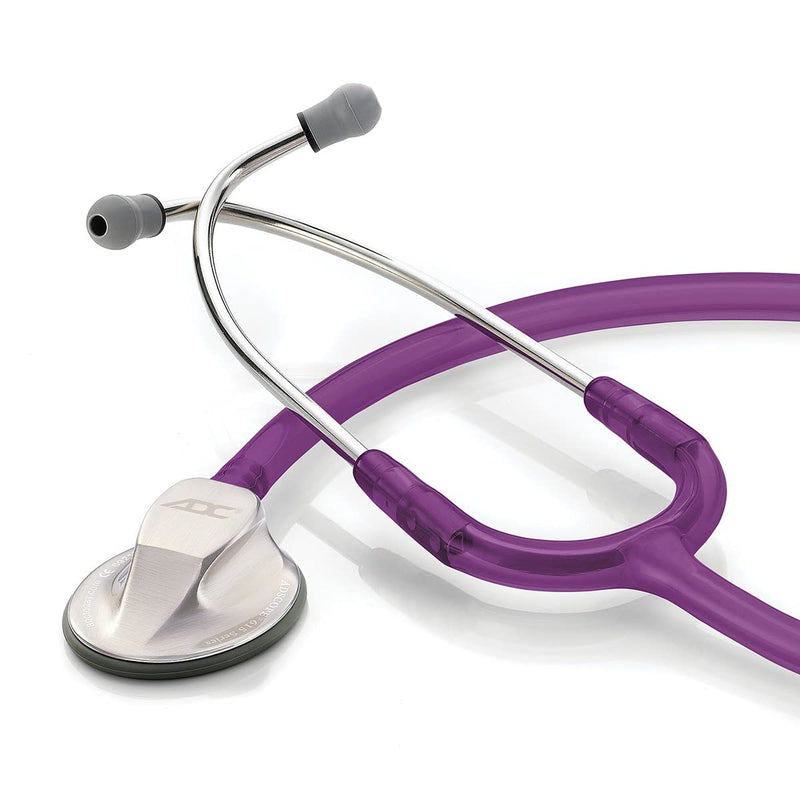 [Australia - AusPower] - ADC Adscope 615 Platinum Sculpted Clinician Stethoscope with Tunable AFD Technology, Amethyst 