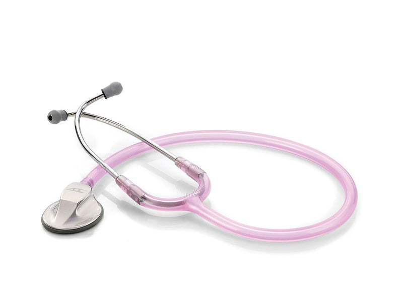 [Australia - AusPower] - ADC Adscope Model 615 Platinum Sculpted Clinician Stethoscope with Tunable AFD Technology, Lifetime Warranty, Rose Quartz 