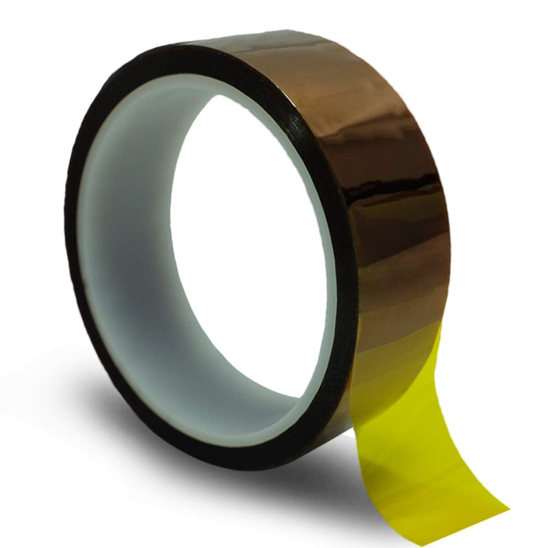 High Temperature Heat Resistant Tape for Heat Transfer 3D Printers High Temp Tape,Kapton Tape Electronics Polyimide Tape 1 inch 36yds 1"-36yds