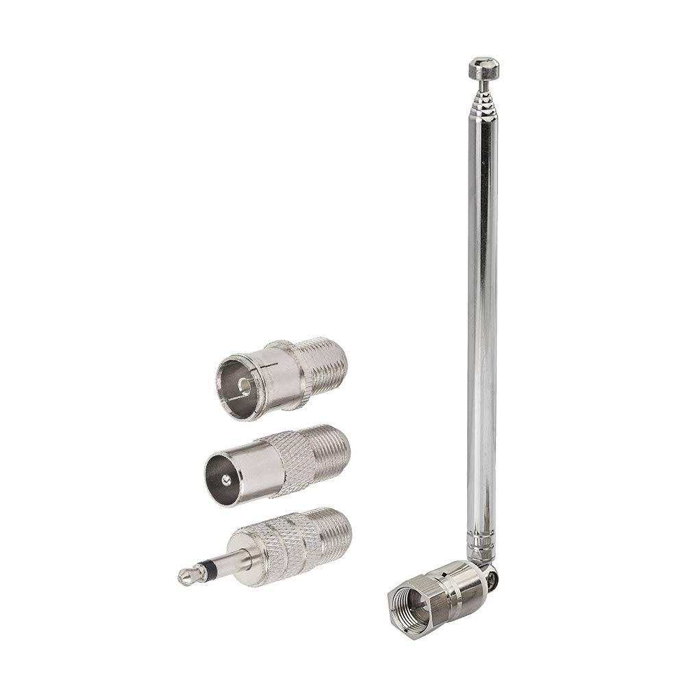 [Australia - AusPower] - Superbat FM Telescopic Antenna Kit 75 Unbal F Type Connector DAB Radio Replacement Antenna for TV AM FM Radio Stereo Receiver Bose Wave Radio etc. 