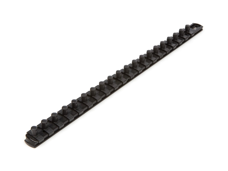 [Australia - AusPower] - TEKTON 3/8 Inch Drive x 18 Inch Socket Rail, 20 Clips (Black) | OSR13220 | Made in USA 1-Rail Black (20-Tool) 