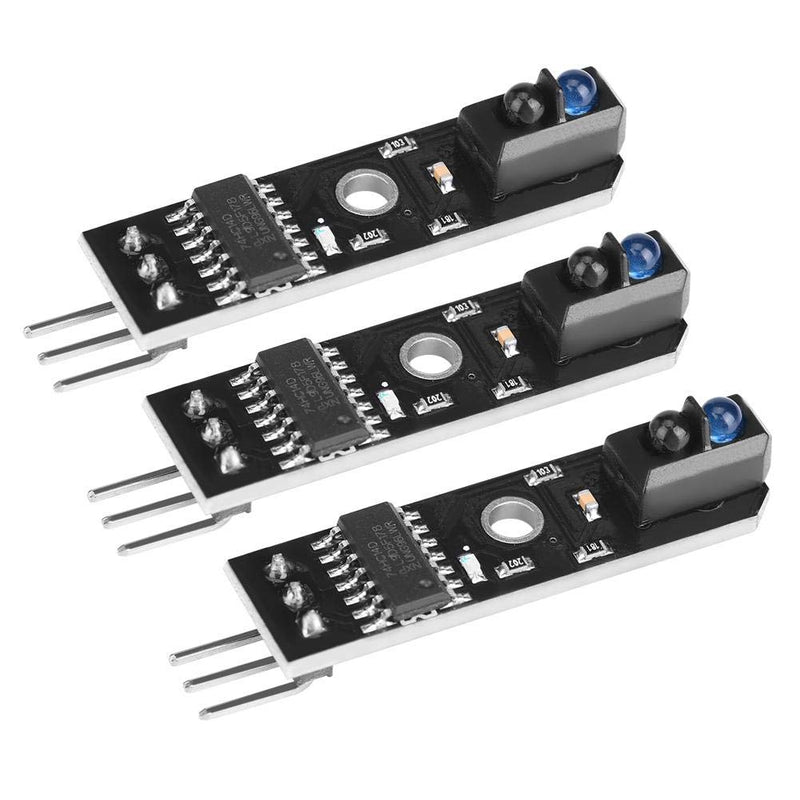 [Australia - AusPower] - 3Pcs Infrared Tracking Sensor Module 1-Channel Infrared Reflection IR Photoelectric Switch for Smart Car Robot 