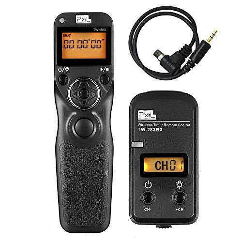 Pixel Timer Shutter Release TW283-N3 Wireless Remote Control for Canon 5D Mark III/ 5D Mark IV/ 5D 6D /7D Mark II/ 7D R5 R5C 50D 40D 30D D60 D30 1DX MARKII