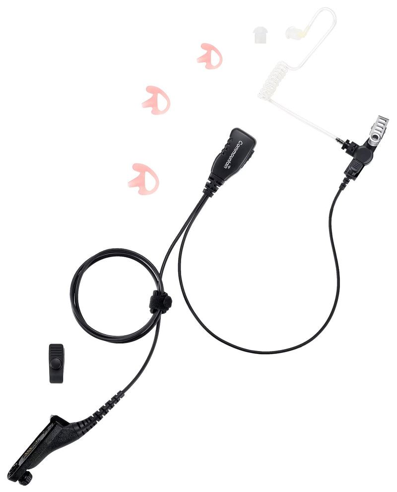 [Australia - AusPower] - commountain APX 6000 XPR 7550e Earpiece w/Mic Compatible for Motorola Radios APX 8000 APX 7000 4000 XPR 7580e 7380e XPR 7550 7350e 7350 APX6000 APX7000 APX8000 XPR7550 XPR7550e, Surveillance Headset For users above 6 feet tall 