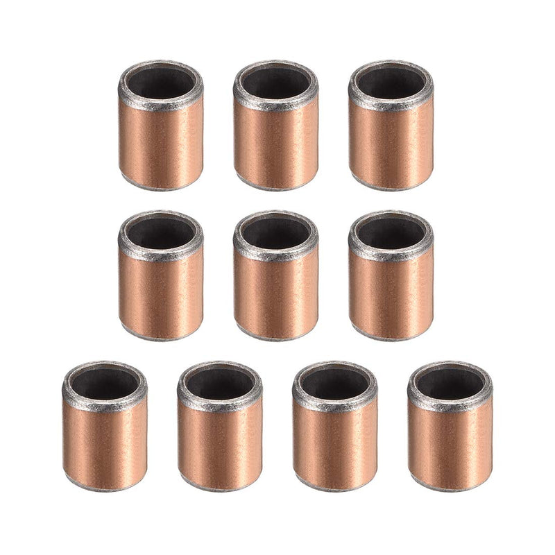 [Australia - AusPower] - uxcell Sleeve Bearings 6mm Bore x 8mm OD x 10mm Length Plain Wrapped Oil-less Bushing 10pcs 6x8x10mm 