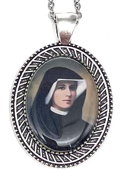 Saint Necklaces Silver Saint Faustina