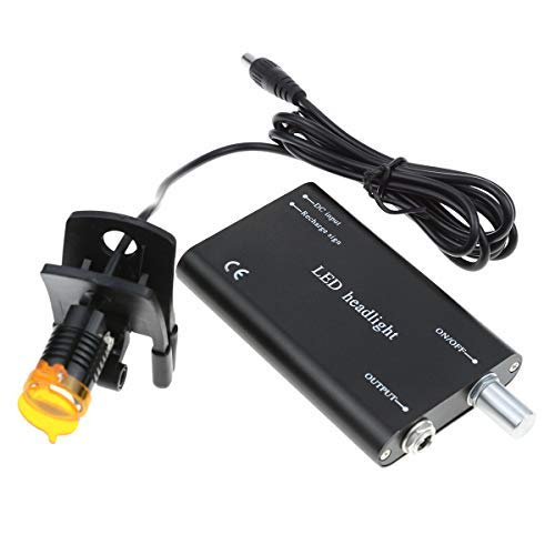 [Australia - AusPower] - Plastic Clip Headlamp for Binocular Loupe with Bag (Black? 