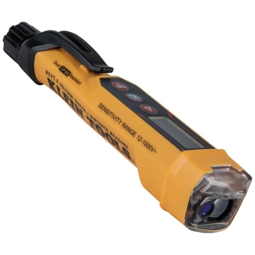 Klein Tools NCVT-6 non-contact voltage tester pen with integrated laser distance meter, LED and audible alarms