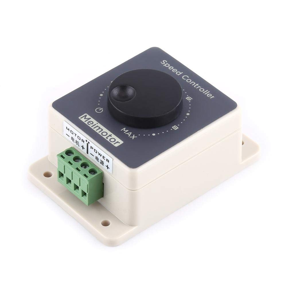 DC Speed Controller, Waterproof 10V-60V DC Motor PWM HHO Driver RC Controller Speed Regulator, Stepless Variable Rotary Switches 12V 24V 36V 48V Pulse Width