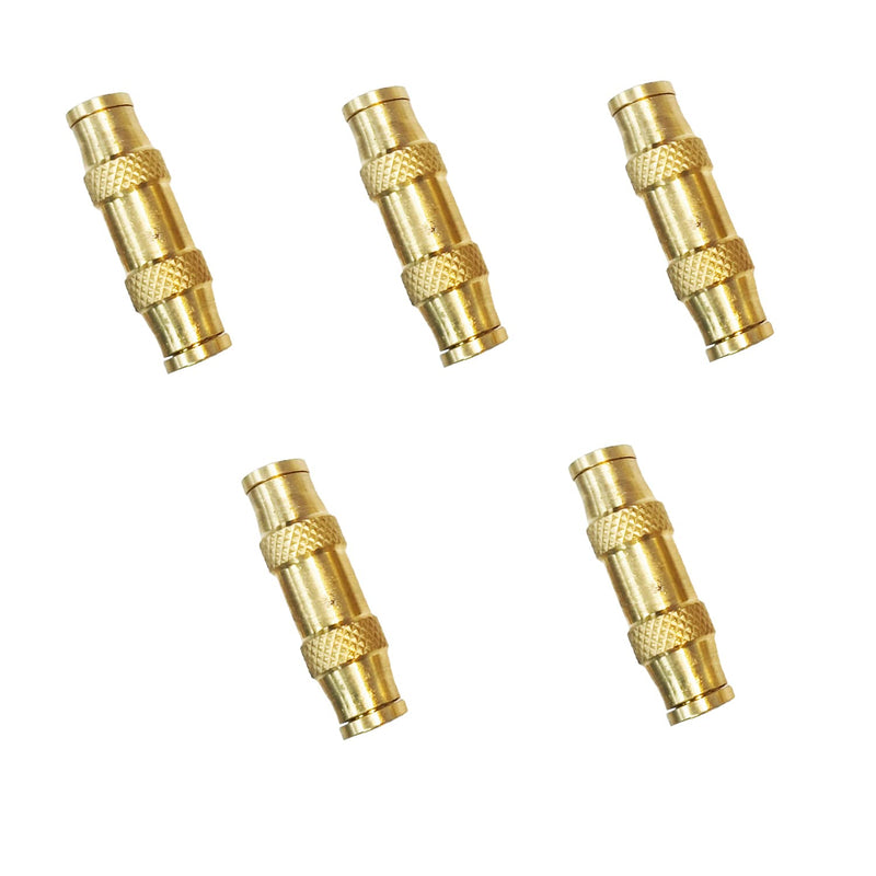 [Australia - AusPower] - Push to Connect Fittings 1/4 Inch Tube OD Pneumatic Fittings DOT Air Fittings Air Line Fittings Air Hose Fittings Air Compressor Quick Connect Fittings Brake Line Fittings 5pcs DOT Air Fittings Union 