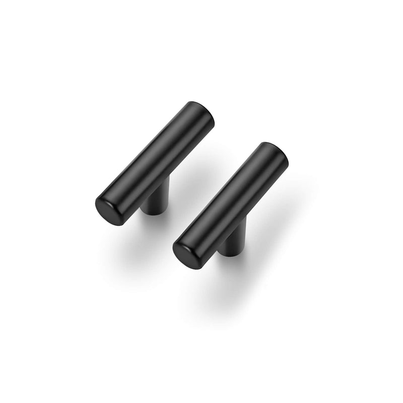 25 Pack 2 inch Cabinet Pulls Matte Black Stainless Steel Kitchen Cupboard Handles Cabinet Handles 2”Length 25
