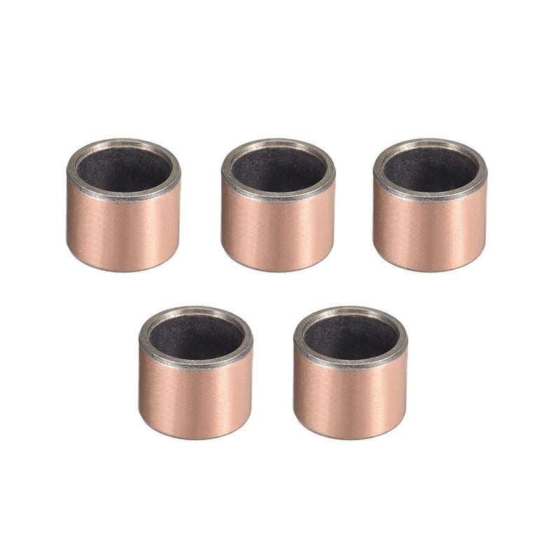 [Australia - AusPower] - uxcell Sleeve Bearing 12mm Bore x 15mm OD x 12mm Length Plain Bearings Wrapped Oilless Bushings (Pack of 5) 