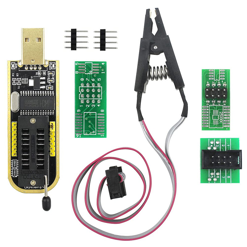 S018 SOP8 Test Clip for EEPR0M 25CXX / 24CXX + CH341A 24 25 Series EEPR0M Flash BIOS USB Programmer
